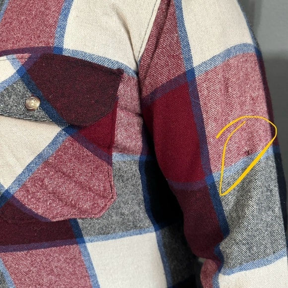 Jonathan David Men Wool blend Long Sleeves Button-down Plaid Flannel Shirt Sz L - Picture 16 of 17